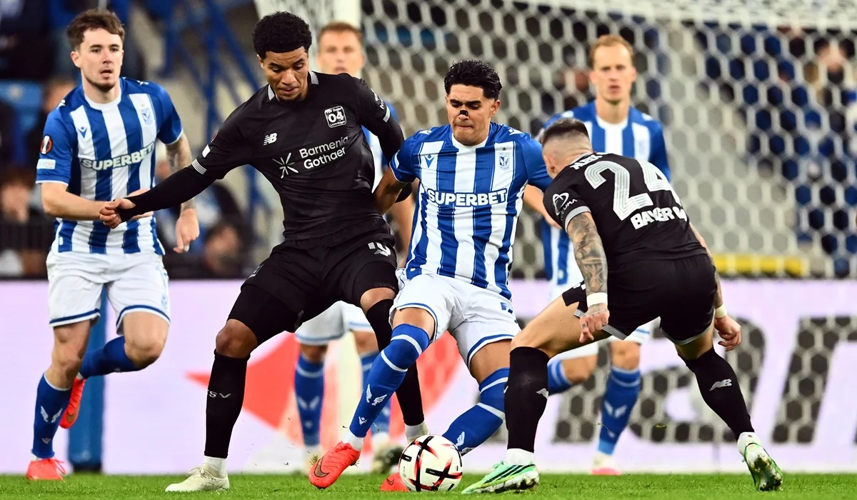 Bayer Leverkusen goleó a Lech Poznan en Polonia y es líder en Europa League