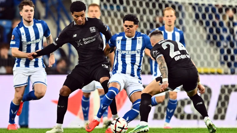 Bayer Leverkusen goleó a Lech Poznan en Polonia y es líder en Europa League