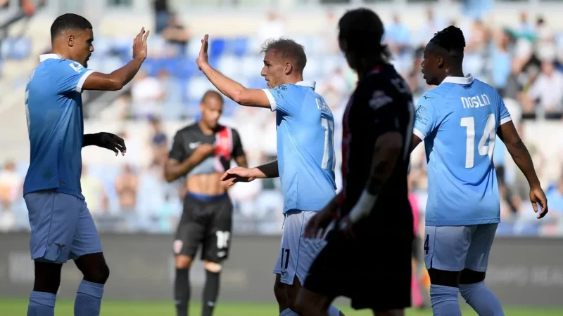 Lazio sufrió hasta el final, venció a Monza y volvió a la cima de la Serie A