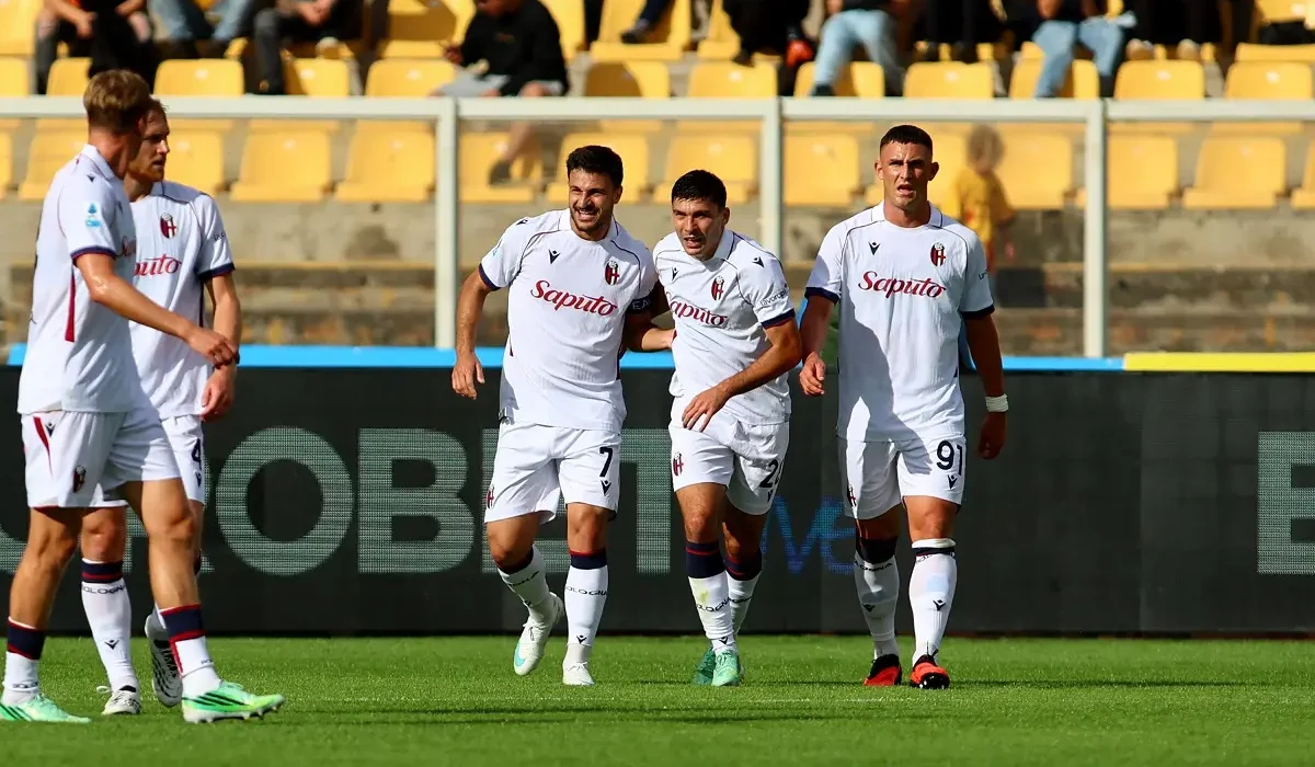 Bologna festejó ante Lecce y consiguió su primera victoria en la Serie A