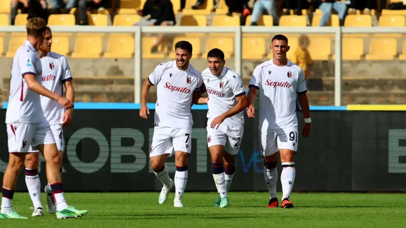 Bologna festejó ante Lecce y consiguió su primera victoria en la Serie A