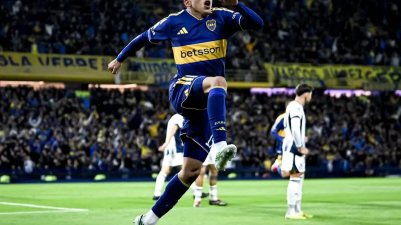 Leonel Flores deleitó a Boca con un golazo a Talleres y llegó a cinco tantos en el Xeneize
