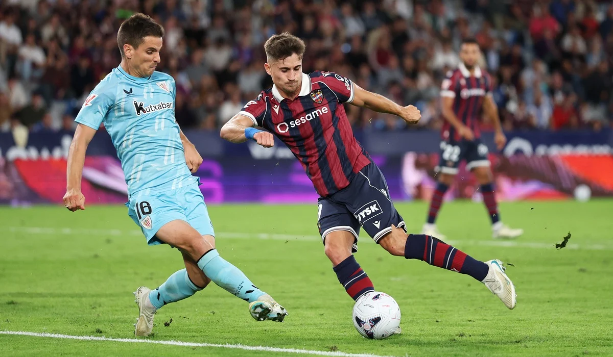 Levante pegó en una ráfaga de Roger Brugué y derrotó al Athletic de Bilbao