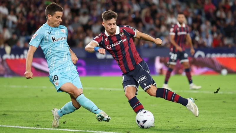 Levante pegó en una ráfaga de Roger Brugué y derrotó al Athletic de Bilbao