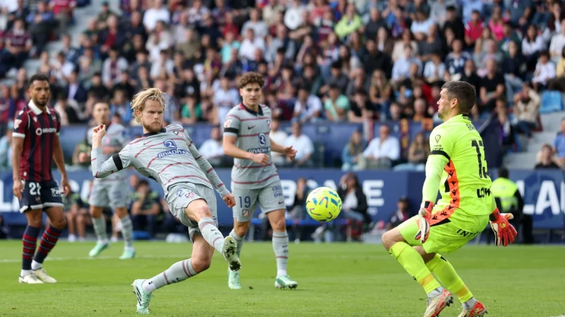 El VAR privó a Morten Hjulmand de su primer gol con Atlético Madrid