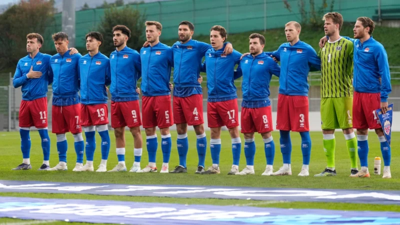 ¡Insólito! Liechtenstein festejó su arco en cero después de 6 partidos