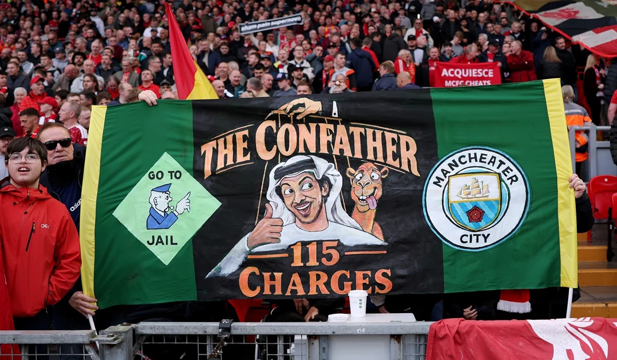 Anfield se llenó de mensajes contra Manchester City: “Después de todo, realmente nos robaste”