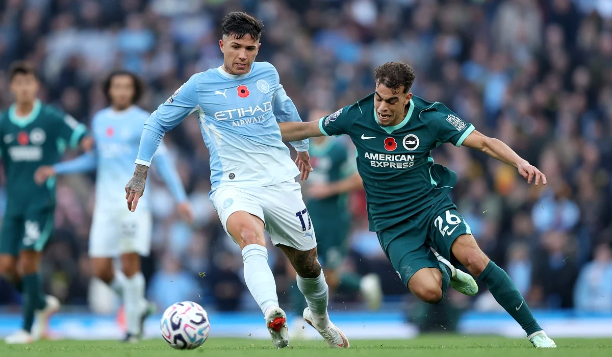 Brighton cobró revancha y le dio otro golpe a Manchester City en la Premier League
