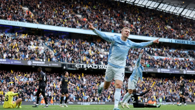 Manchester City sigue liderando con puntaje perfecto en Premier League tras apretado triunfo ante Ipswich