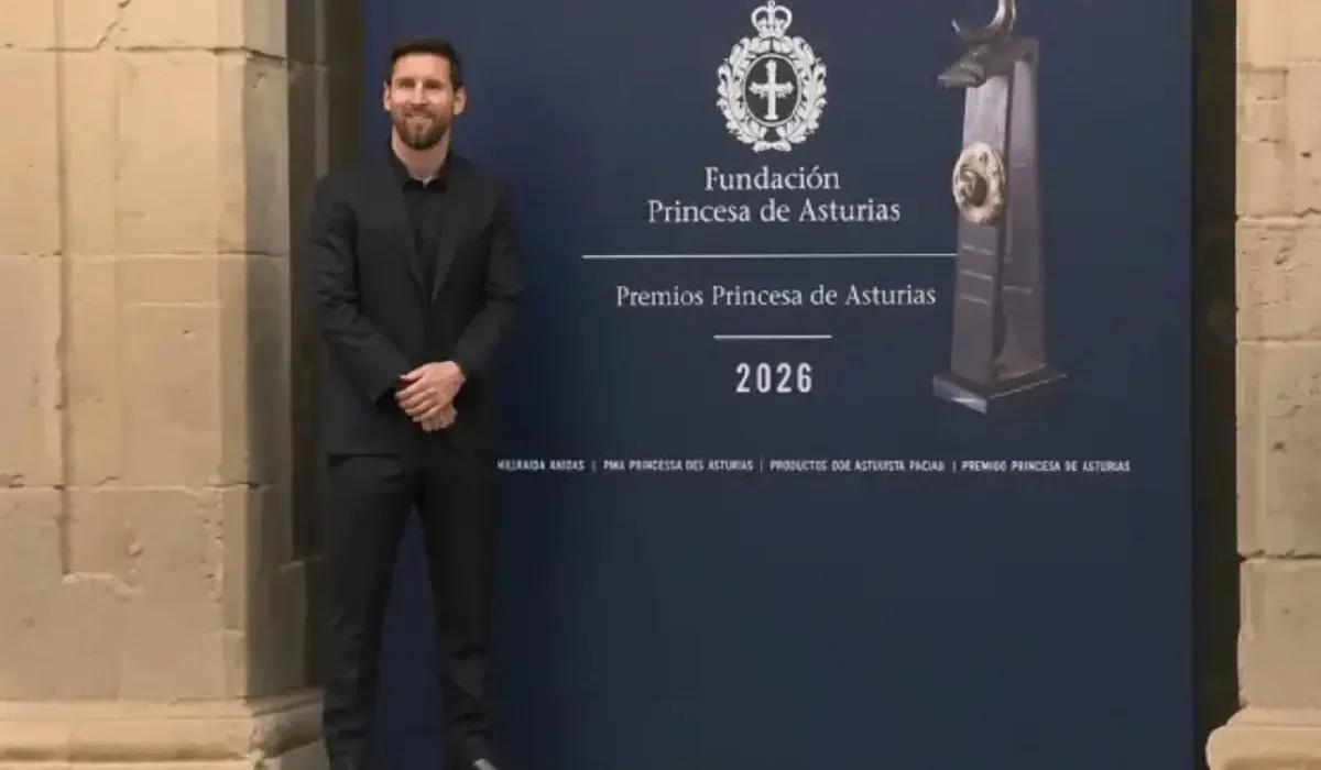 Lionel Messi desató la locura total en Oviedo antes de recibir el Premio Princesa de Asturias