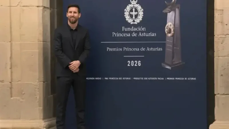 Lionel Messi desató la locura total en Oviedo antes de recibir el Premio Princesa de Asturias