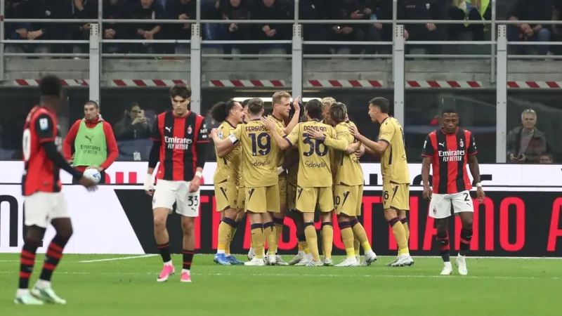 Bologna ganó en San Siro y alejó al Milan de la pelea