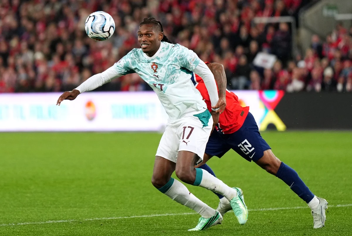 Portugal confirmó sus titulares con Rafael Leao usando la 7 de Cristiano Ronaldo