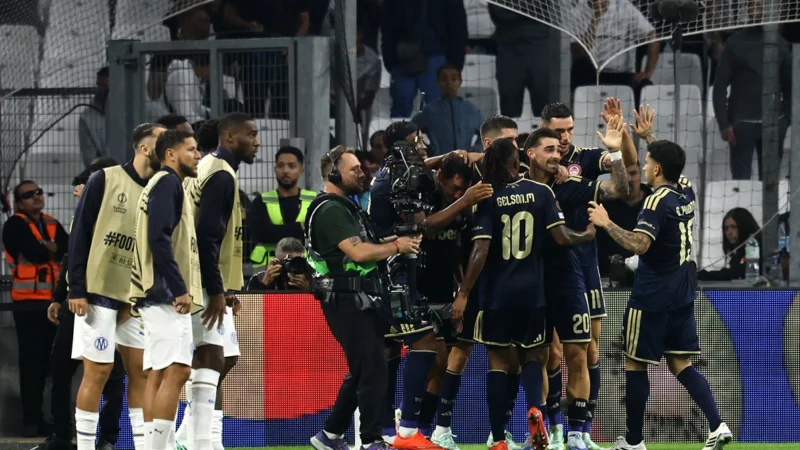 Olympiacos El Pireo ganó en Marsella con gol de Hezze