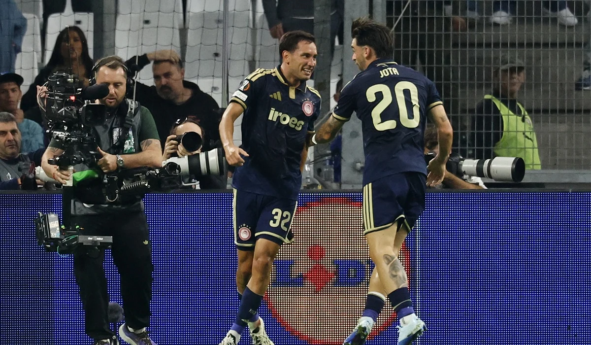 Santiago Hezze marcó para Olympiacos ante Marsella en Europa League