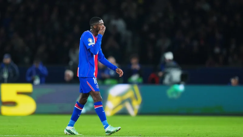 Dembélé sintió un pinchazo y salió por lesión en PSG – Barcelona