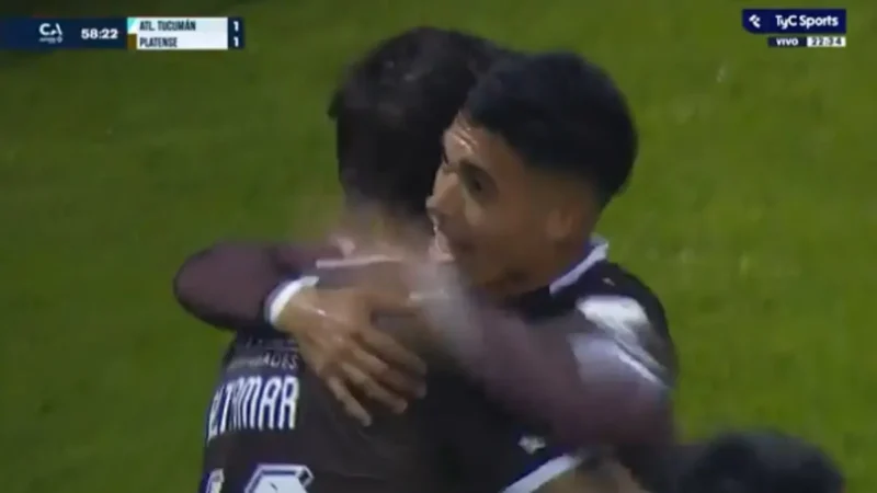 Platense reaccionó con un tremendo cabezazo de Nicolás Retamar y le empató la semifinal a Atlético Tucumán