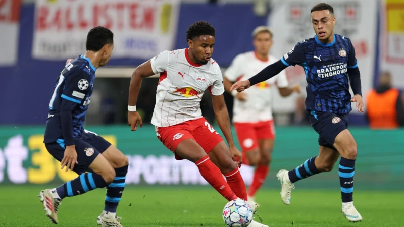 Leipzig y Demichelis festejaron ante PSV por Champions