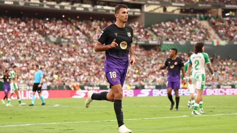 Rodri marcó su primer gol con la camiseta de Barcelona