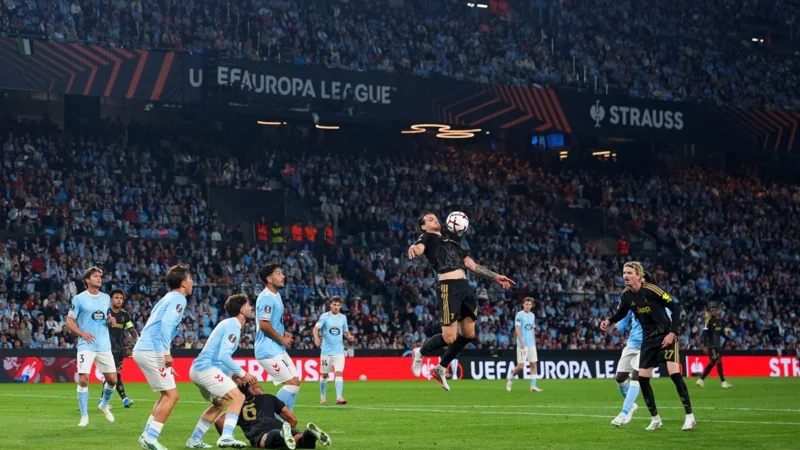 Celta sorprendió a Juventus y abrió la lata con golazo de Hugo Álvarez