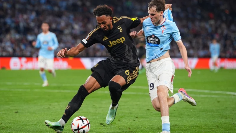 Kolo Muani le dio el agónico triunfo con remontada a Juventus sobre Celta de Vigo