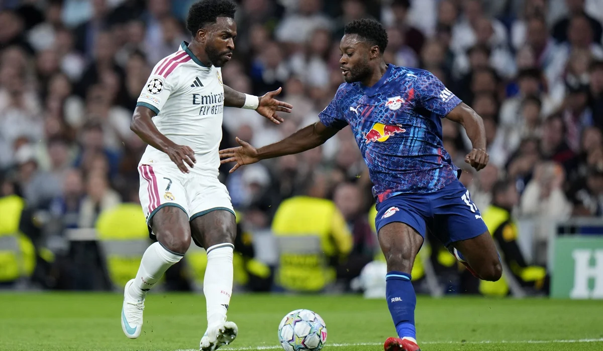 Parte del Real Madrid silbó a Vinicius cuando fue reemplazado ante Leipzig