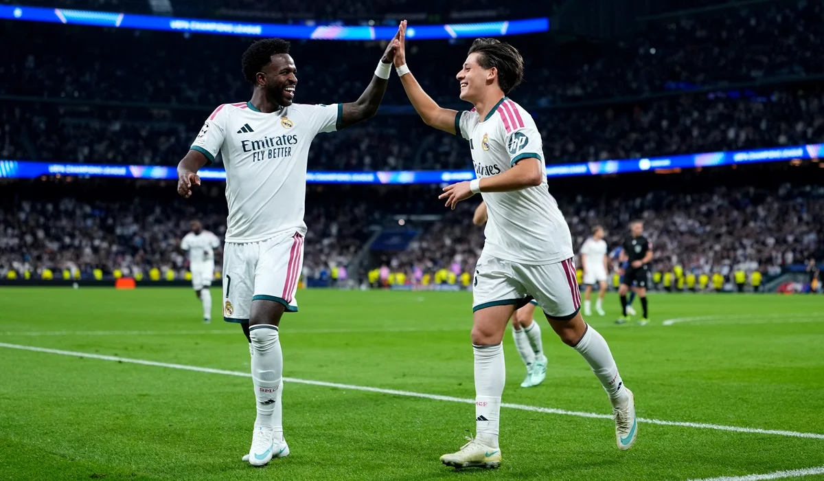 Real Madrid goleó al Leipzig y lidera con puntaje ideal en Champions