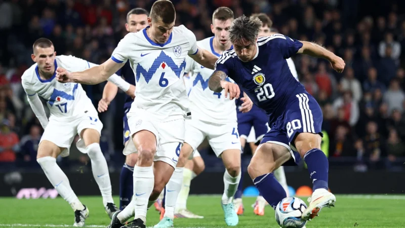 Eslovenia dio la nota y le ganó a Escocia en Glasgow