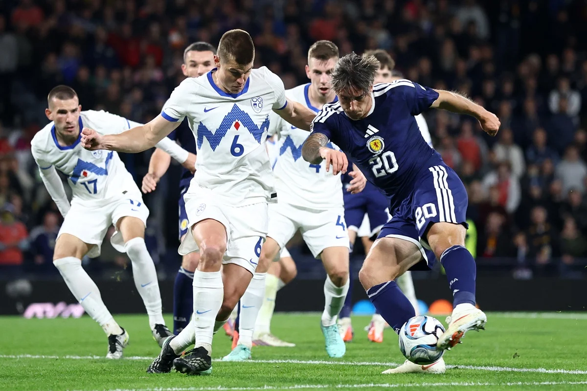 Eslovenia dio la nota y le ganó a Escocia en Glasgow