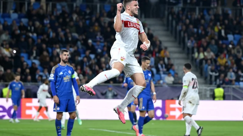 Stuttgart goleó al Slovan Bratislava y lidera en Champions League