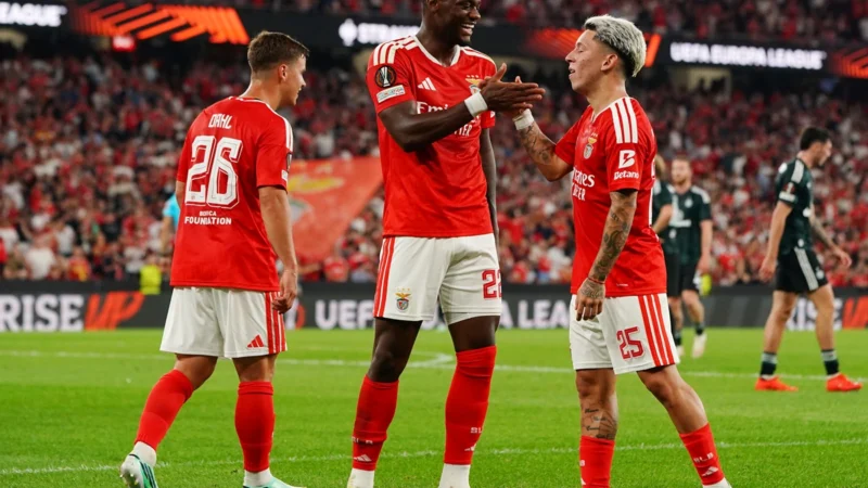 Benfica arrasó a Celtic y mantuvo puntaje perfecto en Europa League