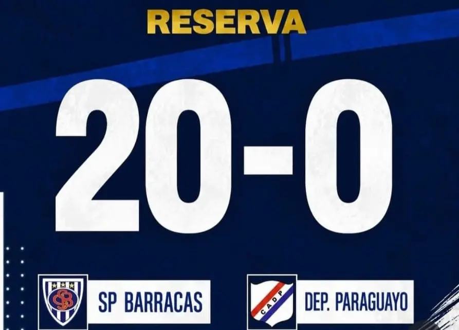 Insólito partido con 20 goles en la Reserva del Ascenso: Sportivo Barracas aplastó a Paraguayo