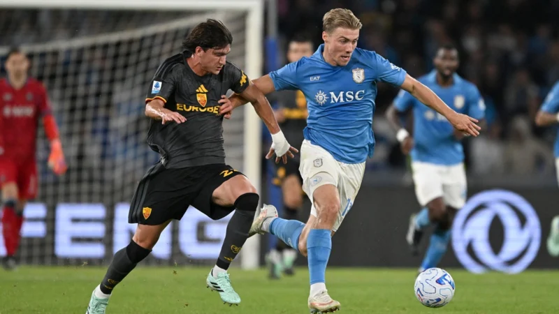 Roma empató un partidazo con Napoli en show de goles argentinos
