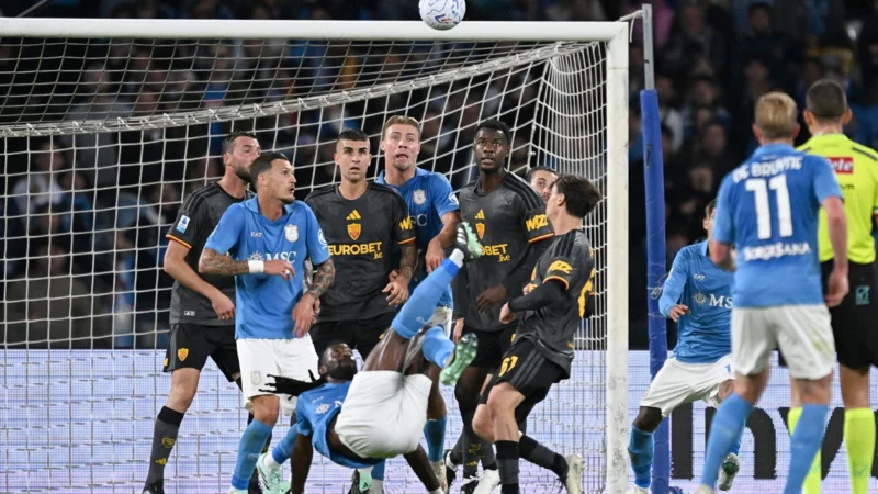 Zambo Anguissa marcó un golazo de chilena en Napoli – Roma