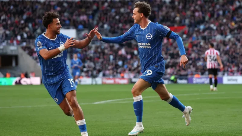 Brighton venció al Sunderland y se acercó a la cima de la Premier League