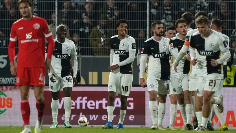 Elversberg sigue haciendo historia y ahora goleó a Mainz por Bundesliga