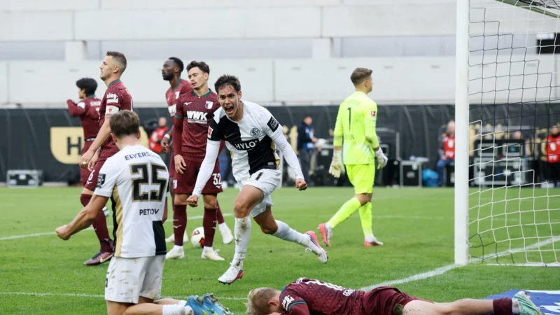 Elversberg le ganó a Augsburgo un increíble partido con lluvia de goles por Bundesliga