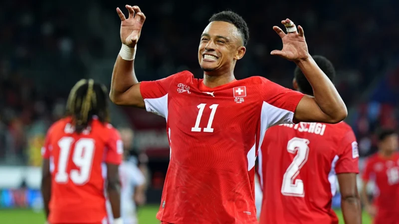 Suiza goleó a Macedonia y quedó al borde de ascender a la Liga A de la Nations League