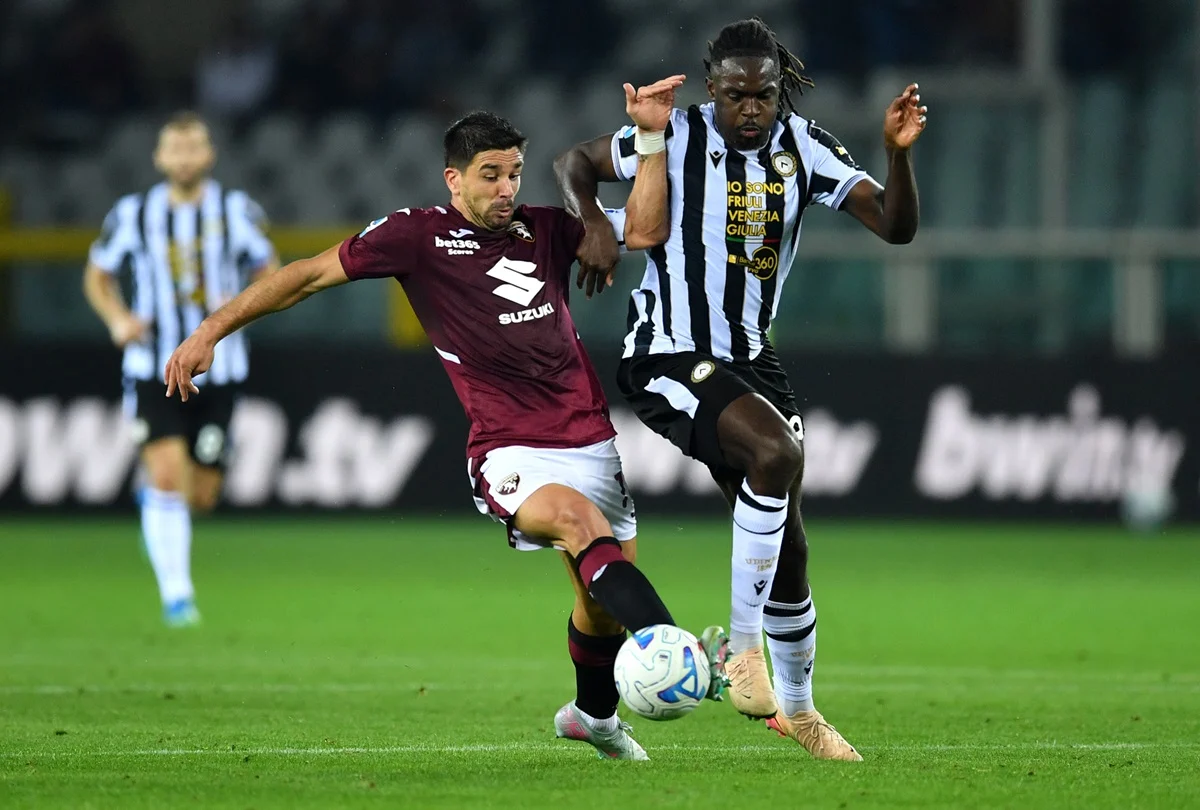 Torino derrotó a Udinese que sigue sin recuperar la memoria